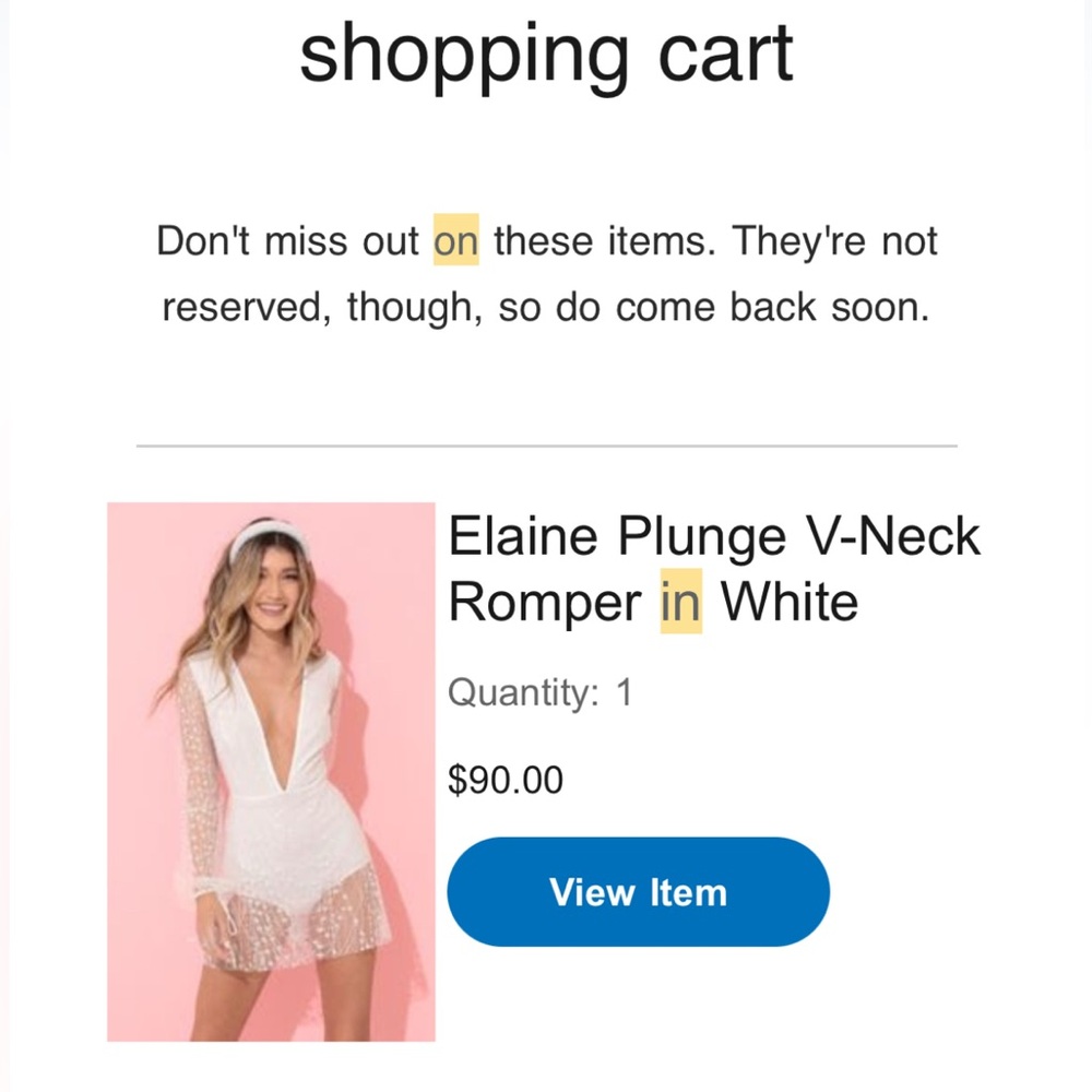 Plunge V-Neck Romper